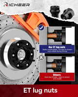Richeer 1.25" 6x5.5" Hub Centric Wheel Spacers Fits Toyota 2003-2022 4-Runner 2000-2023 Tacoma 2000-2006 Tundra 2007-2014 FJ Cruiser