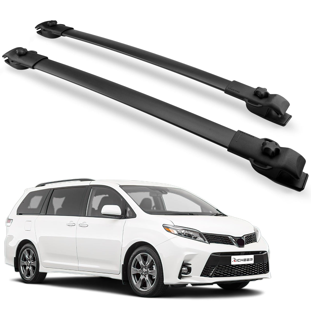 Richeer 165LBS Roof Rack Cross Bars Aluminum Cross Bar  (2011-2020 Sienna)