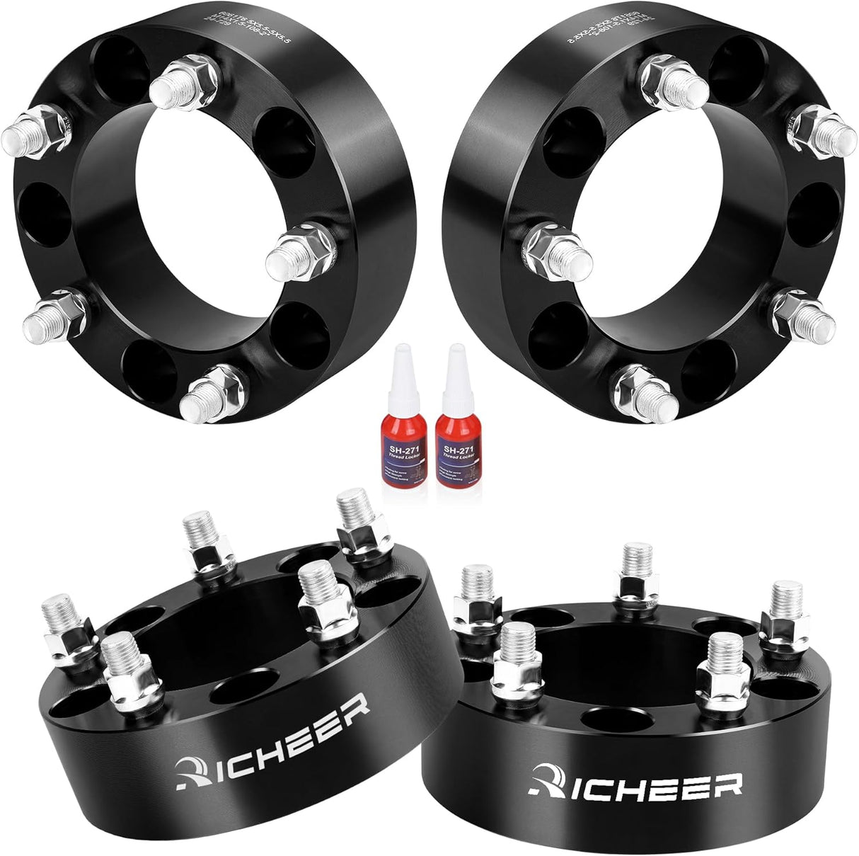 Richeer 2" 5x5.5" Wheel Spacers for Off-Road Vehicles(Ram, Jeep, Ford & More)