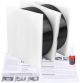 Richeer 8x6.5" Wheel Spacers for Off-Road Vehicles (Chevy & More) 2" Thick Black