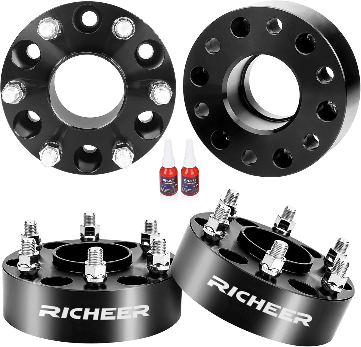 Richeer 2" 6x5.5 Hub Centric 4 PCS 6x139.7mm Wheel Spacers  Fits  2019+ Ram 1500