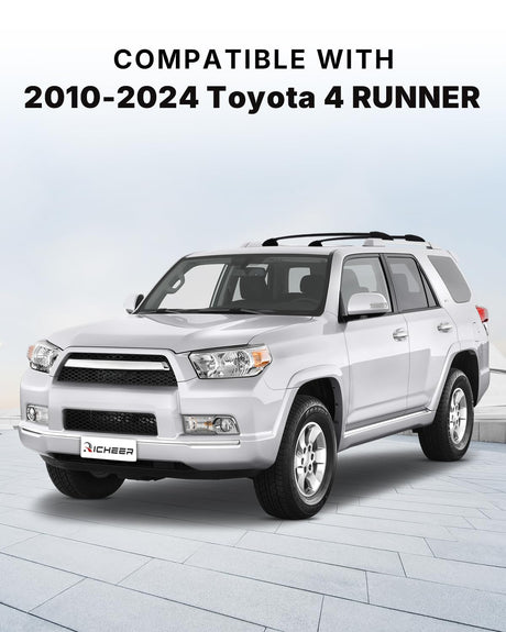 Richeer 220LBS Roof Rack Cross Bars (2010-2024 Toyota 4 Runner with Side Rails), Heavy Duty Aluminum Cross Bar
