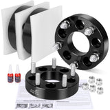 Richeer 5x4.5 to 5x5 Wheel Adapters – 1.25" Hubcentric Spacers for Jeep, Ford, Mustang, Explorer with 1/2-20 Studs & 71.5mm Bore
