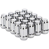 Richeer 20PCS M12x1.5 Wheel Lug Nuts, 1.38 inch Tall XL Spline Lug Nut Set Chrome Finish, 0.79" Hex, 60 Degree Conical Seat