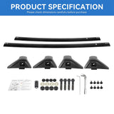 Richeer Aluminum Lockable Roof Rack For 2019-2025 RAV4, 220LBS Cross Bars Fit Luggage Luggage Kayaks Bicycles Snowboard