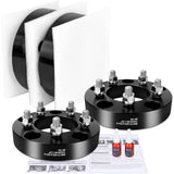 Richeer 1.25 inch 5x5.5 to 5x4.5 Wheel Adapter 87.1mm Hub Bore with 1/2-20 Thread Pitch