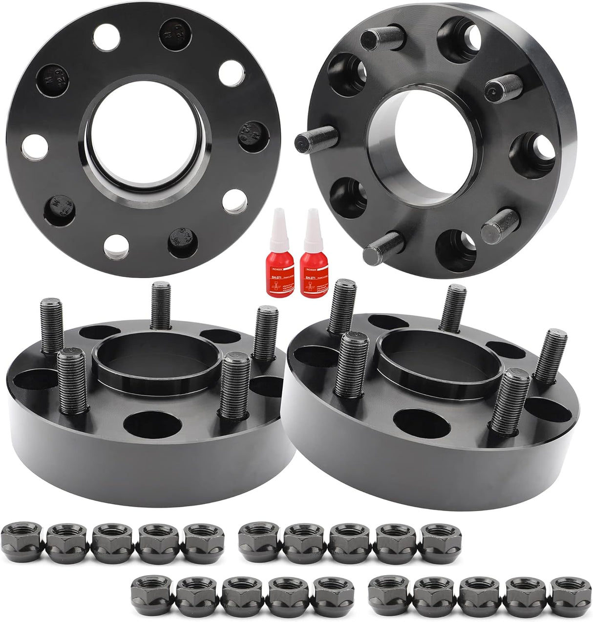 Richeer 5x5.5 4PCS 1.5" Hub Centric 5x139.7mm Forged Wheel Spacers