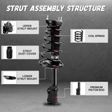 Richeer Rear 2 PCS Strut Assembly Shock Absorber Front (2007-2011 Camry)