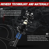 Richeer 172286 Front 2 PCS Strut Assembly Compatible with 2006-2011 Civic