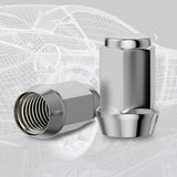 Richeer 1/2-20 Lug Nuts, 20PCS Bulge Acorn, Closed End for Trucks & SUVs - Chrome 1.38"