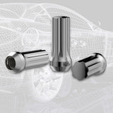 Richeer 9/16-18 Lug Nuts, 32PCS Bulge Acorn, Closed End for Trucks & SUVs - Chrome