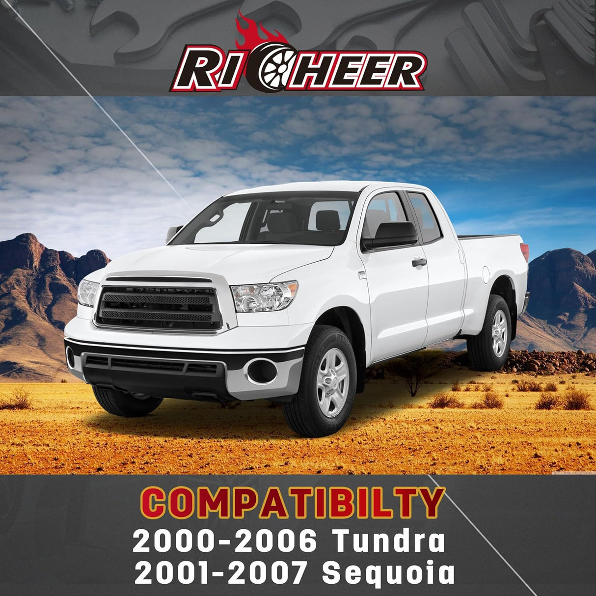 Richeer 2-4" Front Upper Control Arms 2PCS Adaption Replacement OEM Factory Suspension Arms