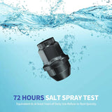 Richeer M14x1.5 Lug Nuts, 24PCS Bulge Acorn, Closed End for Trucks & SUVs - Black