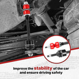 Richeer Front Sway Bar 2PCS Compatible with Sway Stabilizer Link fit (Dodge RAM)