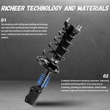 Richeer Rear 2 PCS Strut Assembly Shock Absorber Front (2007-2011 Camry)