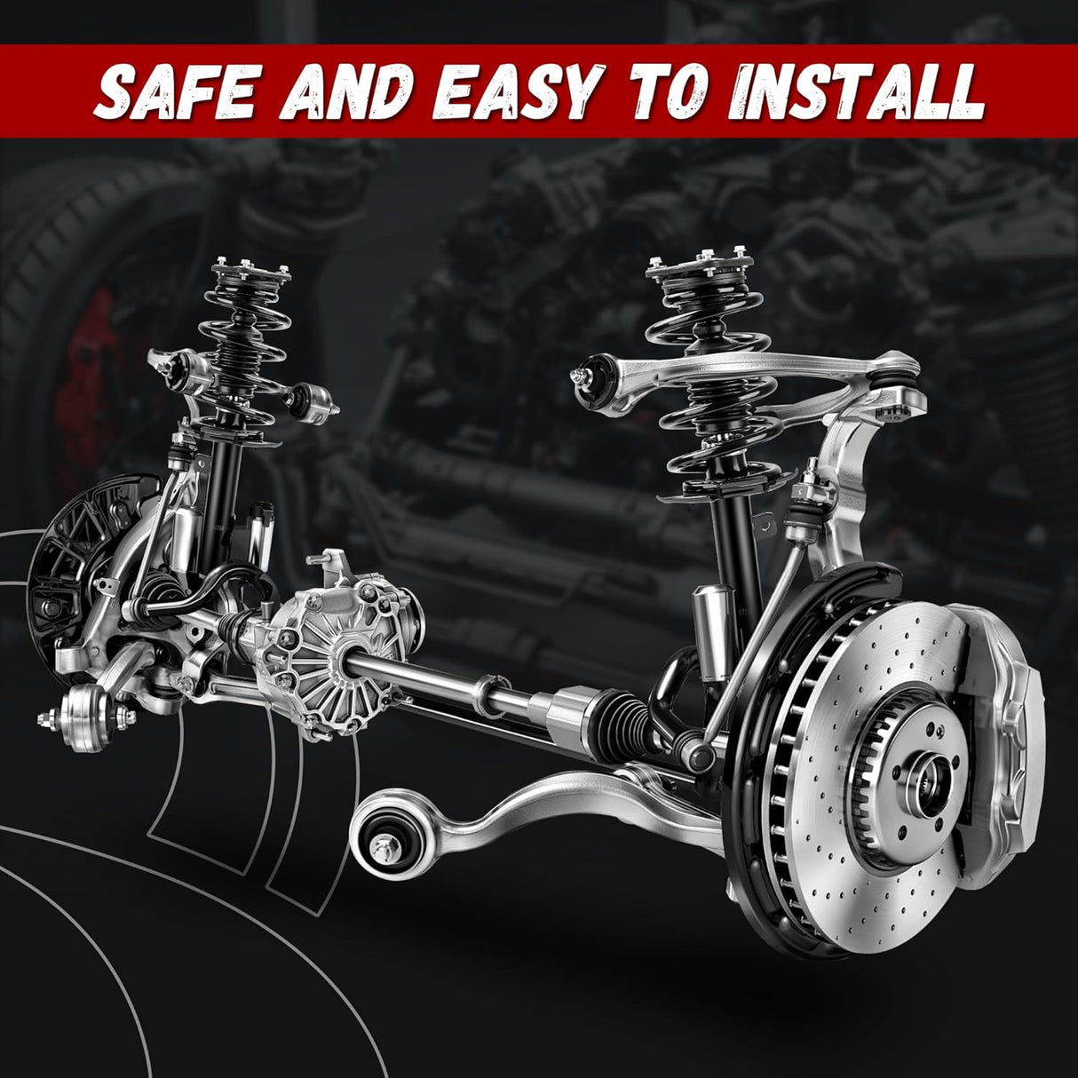 Richeer Front 2 PCS Strut Assembly, Shock Absorber Front(2014-2019 Escape)