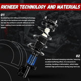 Richeer Front and Rear 4 PCS Strut Assembly Compatible (2009-2013 Corolla)