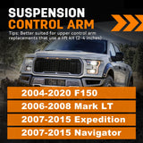 Richeer 3" Leveling Lift Kit & 2-4" Upper Control Arm (Ford/Lincoln)