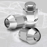 Richeer 20 Pcs 1/2-20 Thread Bulge Acorn 35mm 1.38" Long Lug Nuts Chrome 3/4" 19mm Fits  Hex Fits 64-14 Ford Mustang 59-86 Jeep CJ  87-18 Jeep Wrangler  93-10 Grand Cherokee