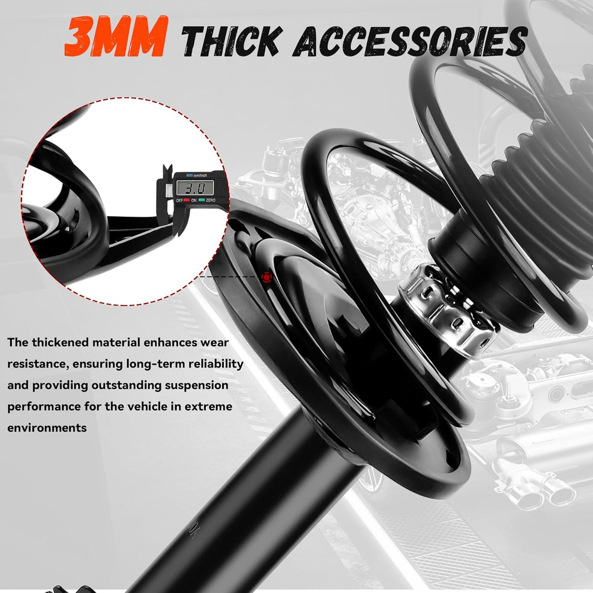 Richeer Rear 2 PCS Strut Assembly Shock Absorber Front (2007-2011 Camry)