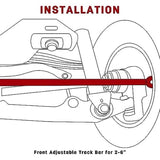 Front Adjustable Track Bar 2-6'' For 1999-2004 F250 F350 1999-2005 Excursion Forged Steel Track Bar for 2"-6" suspension lift