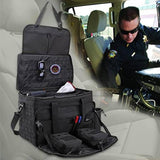 Richeer Patrol Bag for Law Enforcement Police equipment tactical bags car seat storage bags with 2 Detachable MOLLE Pouches Laptop Layer (up to 17")