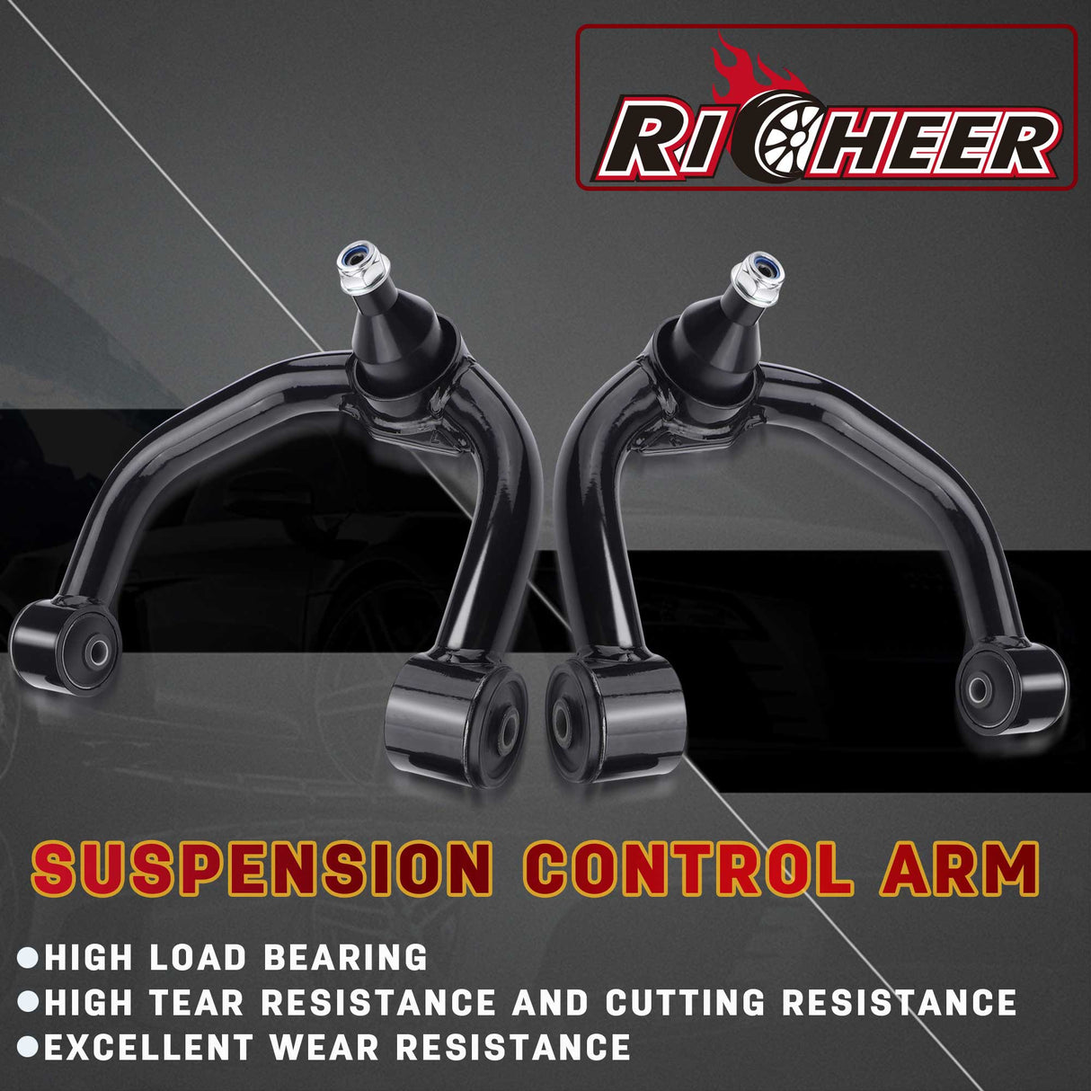 Richeer 0-4" Front Upper Control Arms for 04-22 F150 and Compatible Models