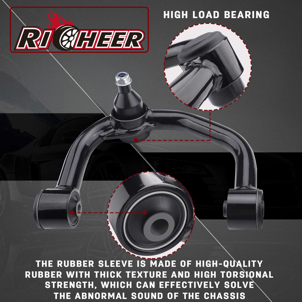 Richeer 0-4" Front Upper Control Arms for 04-22 F150 and Compatible Models