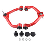 Richeer 2-4" Front Upper Control Arms with Ball Joint in Red for 11-19 Silverado 2500HD and Compatible Models