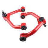 Richeer 2-4" Front Upper Control Arms with Ball Joint in Red for 11-19 Silverado 2500HD and Compatible Models