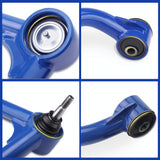 Richeer 2-4" Front Upper Control Arms with Ball Joint in Blue for 11-19 Silverado 2500HD and Compatible Models