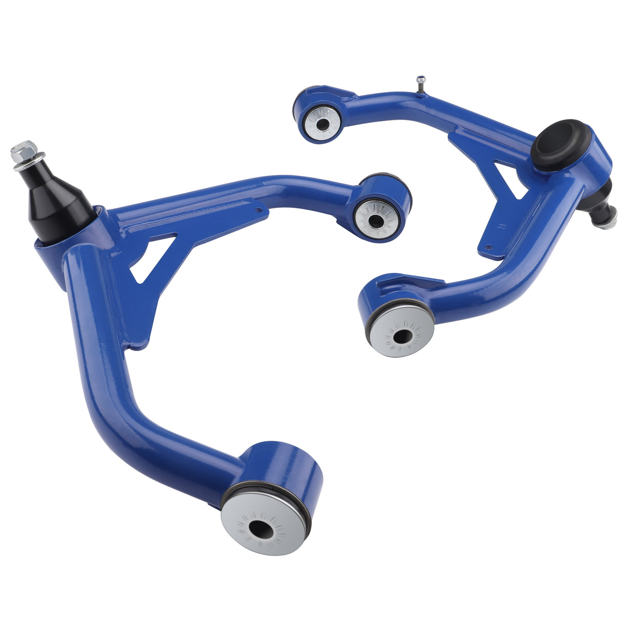 Richeer 2-4" Front Upper Control Arms in Blue for 00-10 Silverado 2500HD and Compatible Models