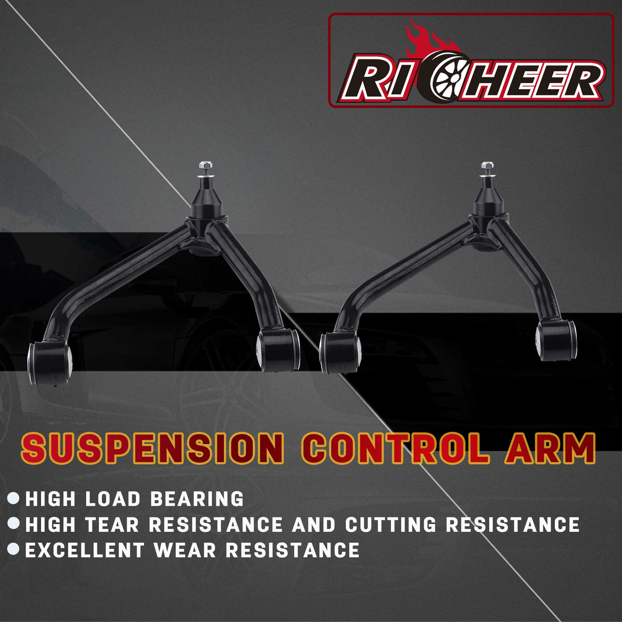 Richeer 2-4" Upper Control Arms for 07+ Silverado 1500 and Compatible Models