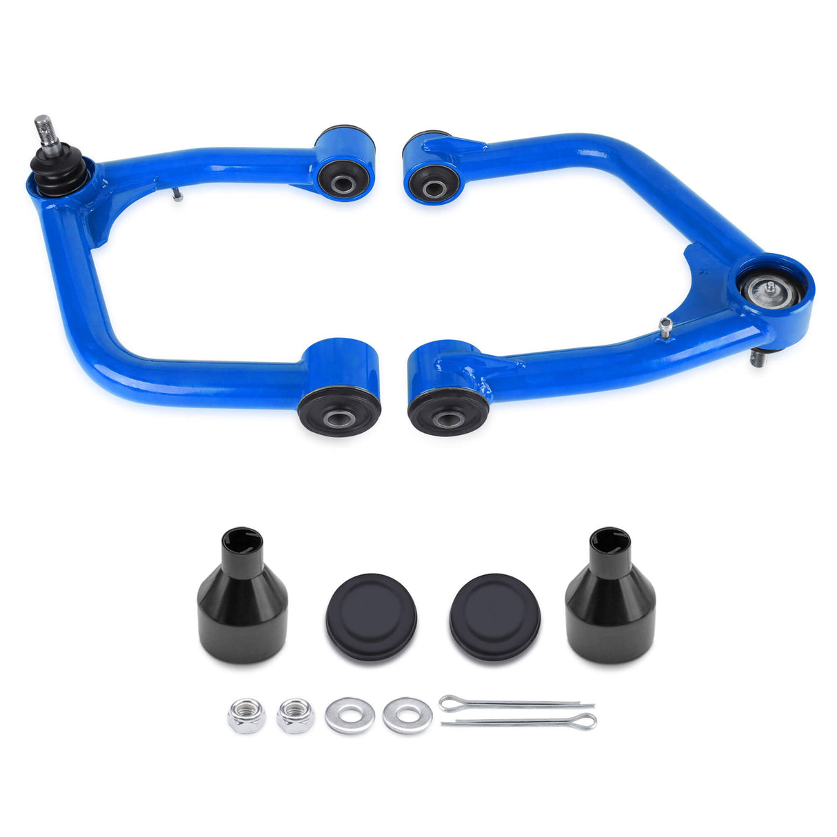 Richeer 2-4" Front Upper Control Arms Blue Tubular for 07-22 Tundra and Compatible Models