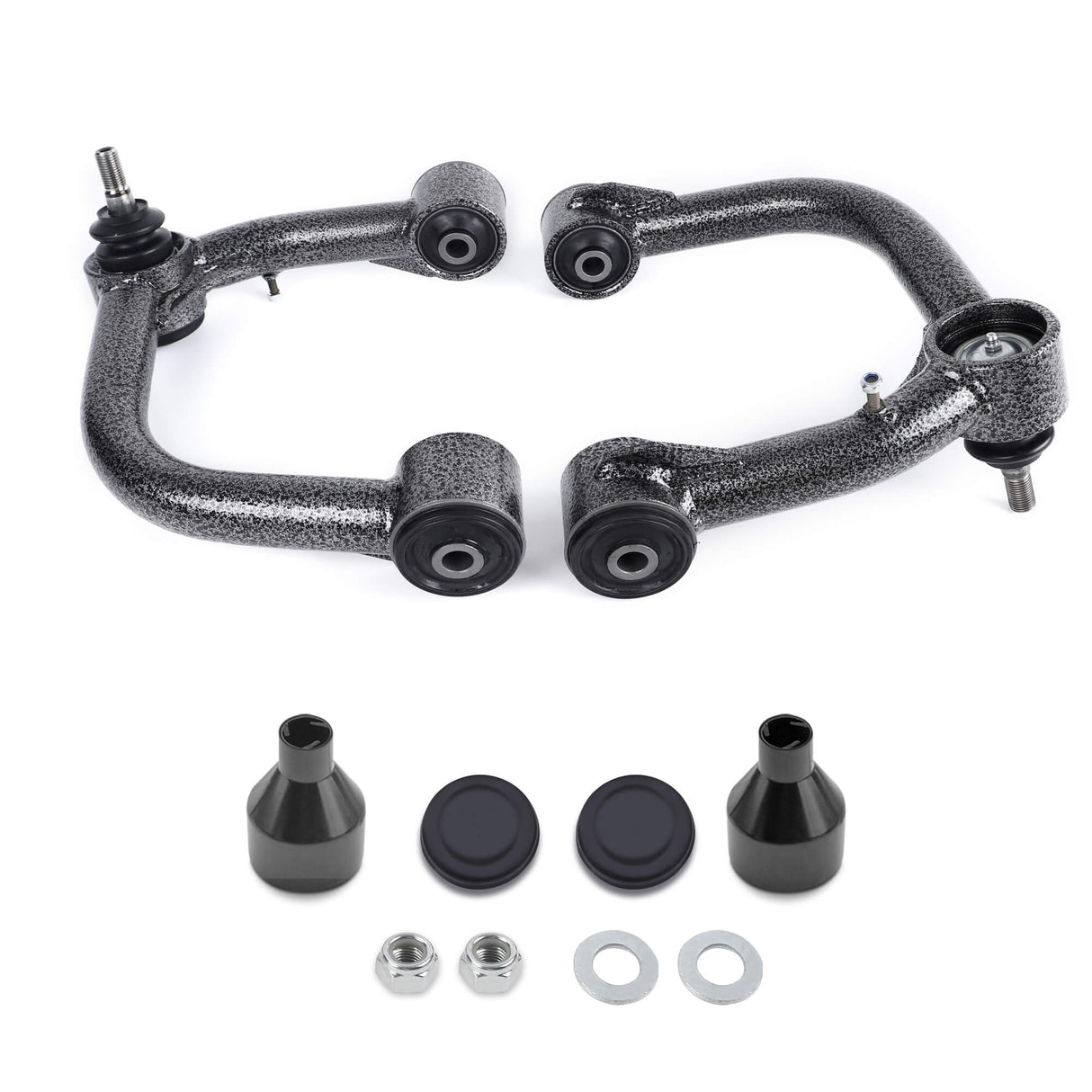 Richeer 2-4" Front Upper Control Arms Black Tubular for 05-20 Tacoma and Compatible Models