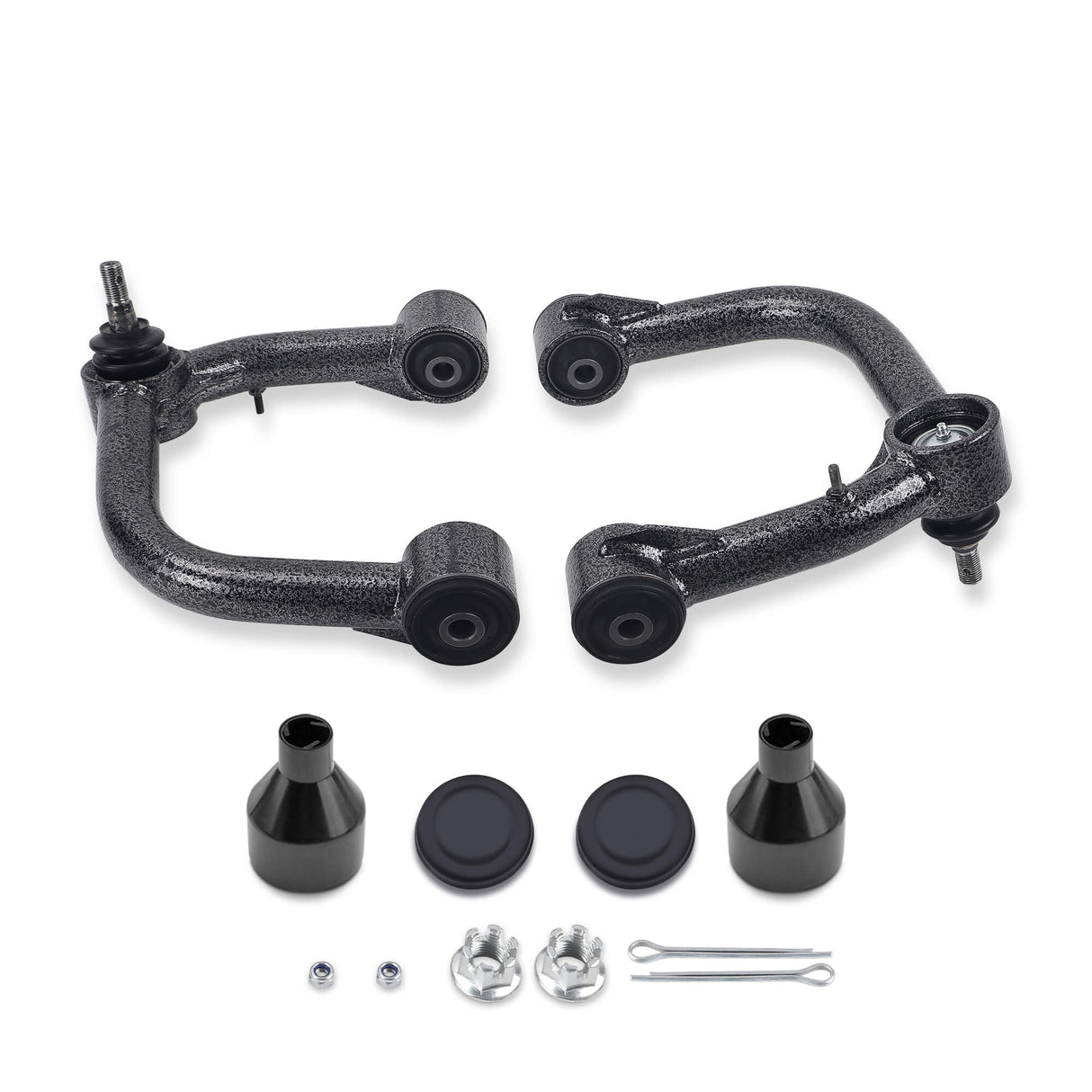 Richeer 2-4" Front Upper Control Arms Black Tubular for 03-22 4Runner and Compatible Models