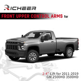 Richeer 2-4" Front Upper Control Arms for 11-20 Silverado 2500HD 3500HD and Compatible Models