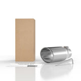 Richeer 3.5" Inlet Exhaust Tip, 5" Outlet, 12" Length, Stainless Steel, Universal