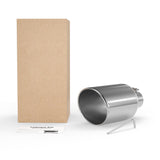 Richeer 4" Inlet Exhaust Tip, 8" Outlet 15" Length Polished Stainless Steel Universal for 4" O.D. Tailpipe