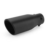 Richeer 1.15-2" Inlet Exhaust Tip, 3.5" Outlet, 9" Length, Stainless Steel, Black