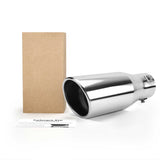 Richeer 1.15-2" Inlet Exhaust Tip, 3.5" Outlet, 9" Length, Stainless Steel, Polished Finish