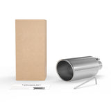 Richeer 3" Inlet Exhaust Tip, 6" Outlet, 15" Length, Polished Stainless Steel