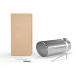 Richeer 5" Inlet Exhaust Tip, 6" Outlet 15" Length Polished Stainless Steel Universal