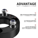 Richeer 2" Front Leveling Lift Kit for 2006-2022 Ram 1500 4WD and 2005-2011 Dakota 2WD