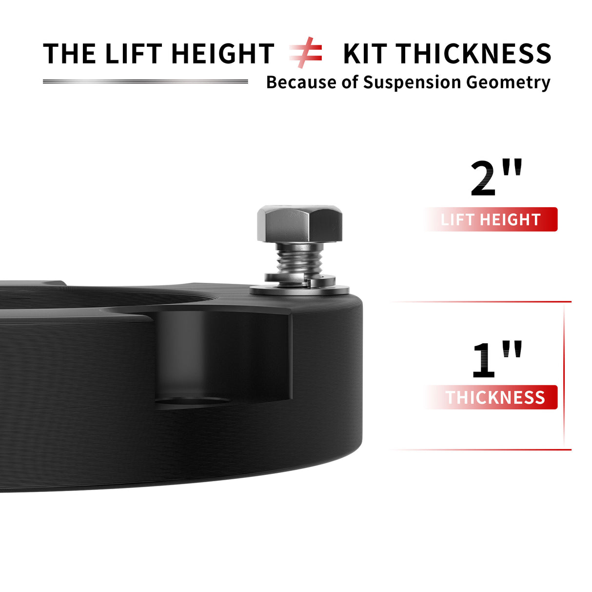 Richeer 2" Front Leveling Kit for Toyota(Tacoma, 4Runner,FJ Cruiser)