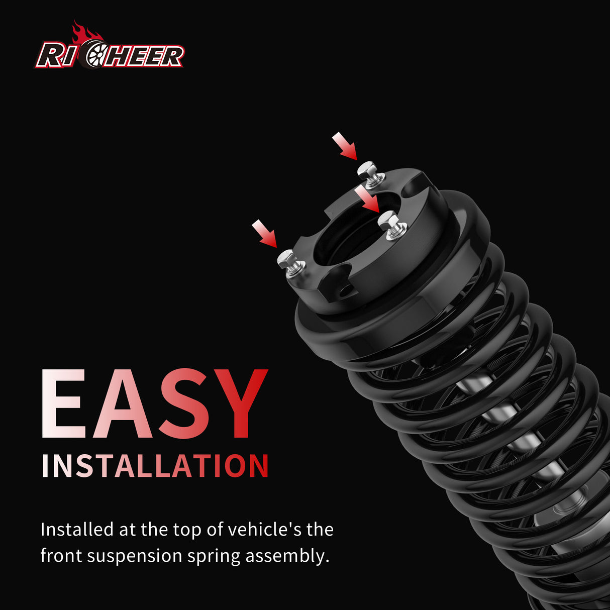 Richeer 2" Front Leveling Kit for Toyota(Tacoma, 4Runner,FJ Cruiser)