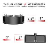 Richeer 3" Front 2" Rear Leveling Lift Kit for Toyota(Tacoma 2WD 4WD)