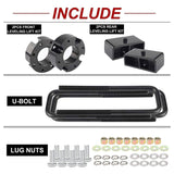 Richeer 3" Front 2" Rear Leveling Lift Kit for Toyota(Tundra 2WD 4WD)