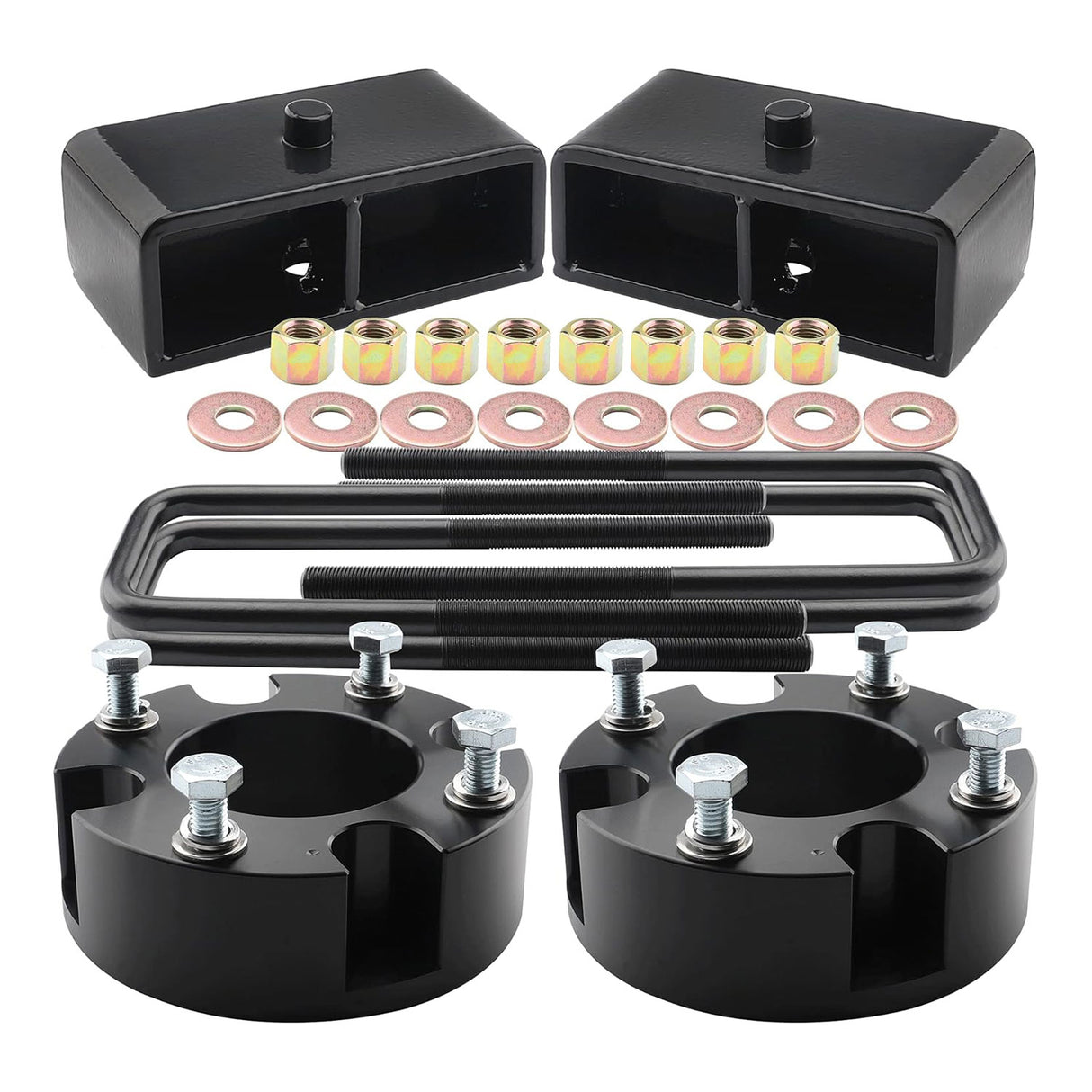 Richeer 3" Front 2" Rear Leveling Lift Kit for Toyota(Tundra 2WD 4WD)