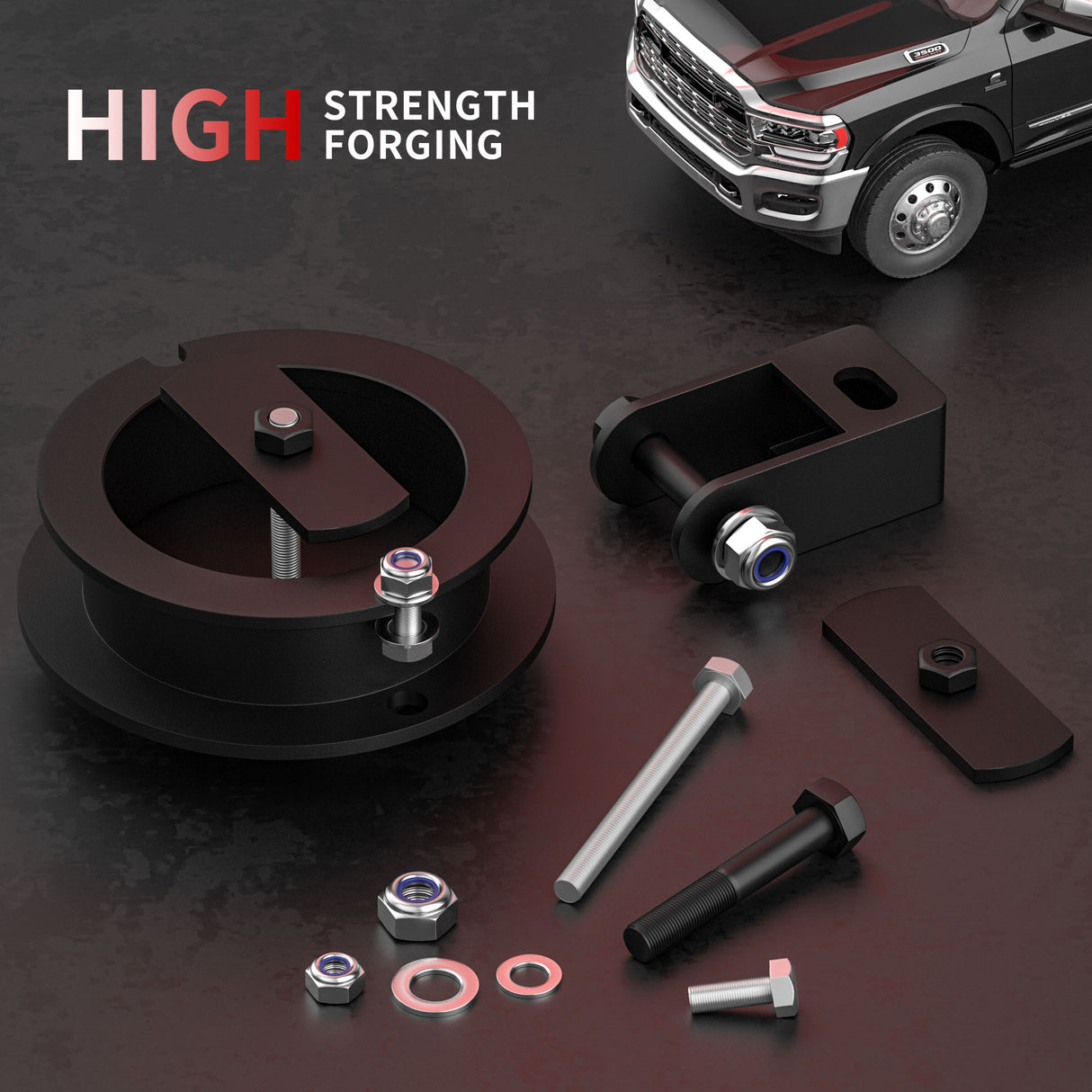 Richeer 2" Front Leveling Lift Kit for Ram(Ram 2500/3500)